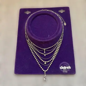 큐빅 지르코니아 목걸이 38cm