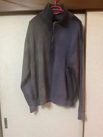 ZARA 그레이 하프 지퍼 스웨터