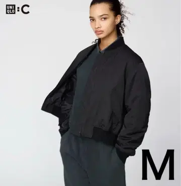 [ 미사용 새상품 ] UNIQLO C 보머 자켓 블랙 [ M 사이즈 ]