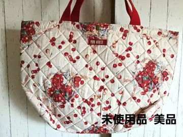 PINK HOUSE 체리 패턴 퀼팅 토트백