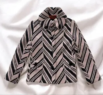 새상품급 미쏘니 울 자켓 모헤어 혼방 오렌지 택 빅 사이즈 42