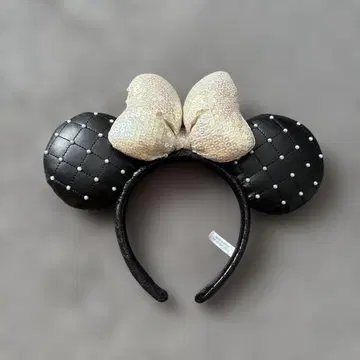 디즈니 머리띠 블랙과 베이지