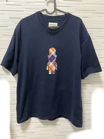 매킨토시 철학 버킹엄 베어 T셔츠 네이비