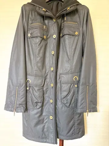 SUN ROSE 후드 부착 코트