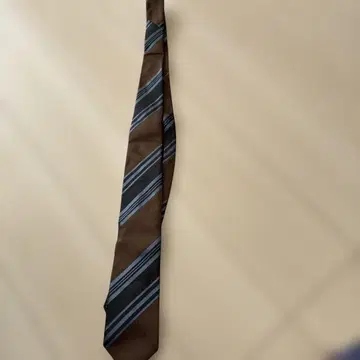 SURFIST 실크 100% 넥타이 브라운 블루