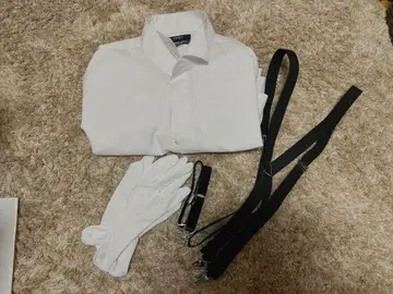 턱시도용 윙카라 셔츠와 잡화 세트