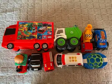 미니카 세트 트럭 쓰레기 수거차