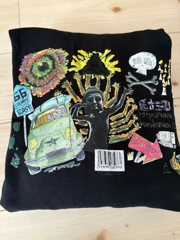 하루카미라이 낙서 후디 후드티 L