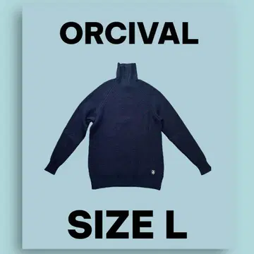 오르치발 ORCIVAL 터틀넥 스웨터 네이비 L