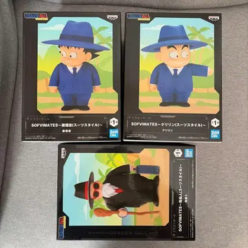 드래곤볼 SOFVMATES 수트 스타일 피규어 3체 세트
