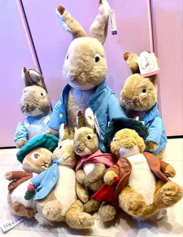 피터 래빗 봉제 인형 빅 사이즈 포함 컬렉션 7체 세트