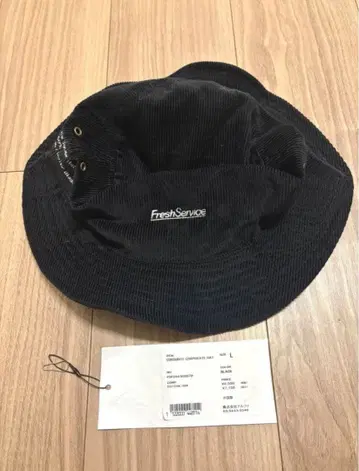 새상품 FreshService 코듀로이 버킷 햇 블랙 L