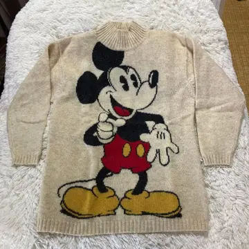 미키마우스 스웨터 빈티지 모 100퍼센트