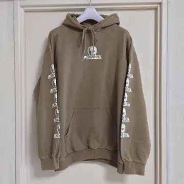 캐나다제 한정판 스컬 스케이트 후드티 암 프린트 긴팔 맨투맨