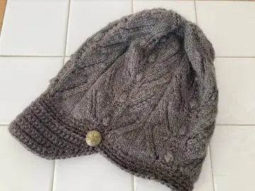 니트 모자 장미의 모자