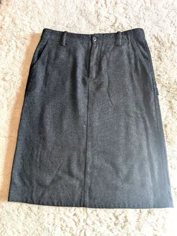 N100 캐시미어 혼방 울 스커트 M