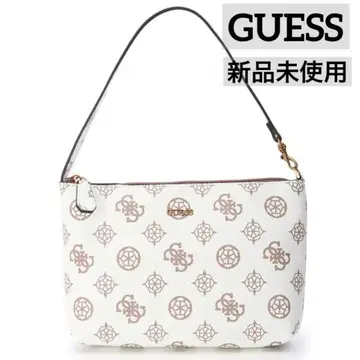 미사용 새상품 GUESS 게스 VIKKY 핸드백 모노그램 화이트