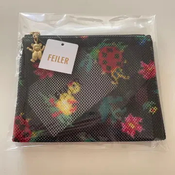 좋은 패턴 페이 하이 메쉬 파우치 블랙 블랙 S