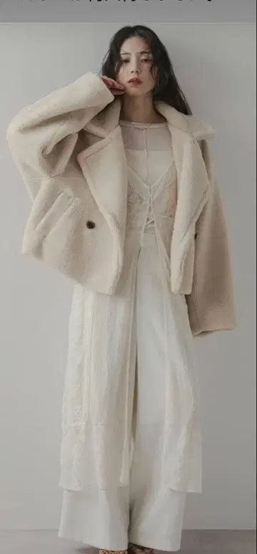 테디베어 숏코트 rectangle 택 포함 미사용품