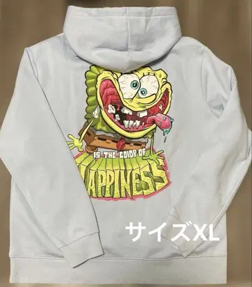 H&M 스펀지밥 후드티 스카이블루