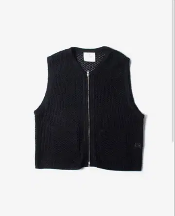 yass ZIP KNIT VEST BLACK 완판템