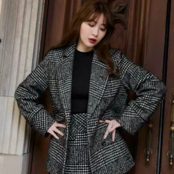 Herlipto Hemingway Check Tweed Jacket