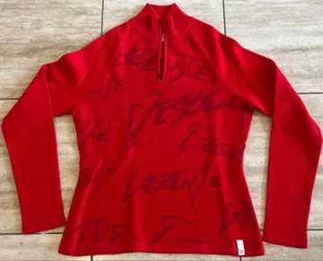 데상트 골프 만미 빨간색 니트 사이즈 S