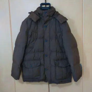 크로커다일 후드 부착 다운 자켓 L