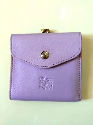 일비종떼 이단 접이식 가마구치 지갑 라벤더