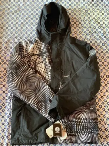 VOLCOM 기하학 패턴 스노우 의류 상하의 세트