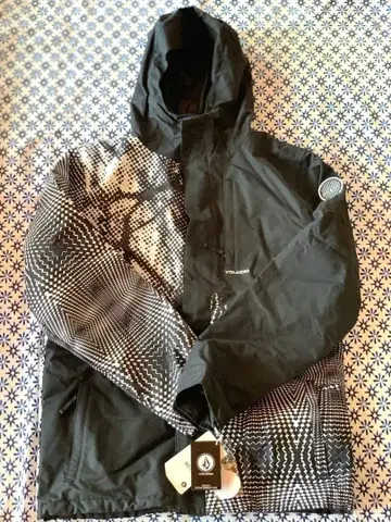 VOLCOM 기하학 패턴 스노우 의류 상하의 세트