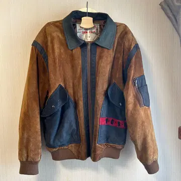 SINA CAVA 피그 가죽 돈피 바시티 자켓 M