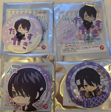 은혼 긴파치선생 타카스기 캔뱃지 아크릴 스탠드 4점 세트