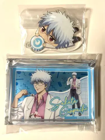 은혼 3년 Z반 긴파치 선생님 아크릴 키링 아크릴 블록 사카타 긴파치