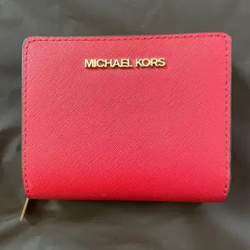 MICHAEL KORS 레드 접이식 지갑
