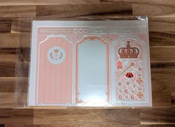 크라운 아크릴 프레임 핑크