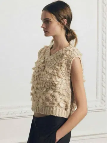 ZARA 구조 니트 베스트