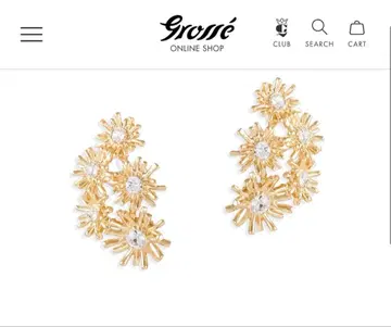 [미사용 새상품] Grosse 그로세 부케 귀찌 골드