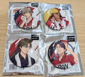 신 테니스의 왕자님 인터벌 캔뱃지 시라이시 테즈카 아토베 묶음 판매