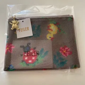 페이러 메쉬 파우치 베이지 s