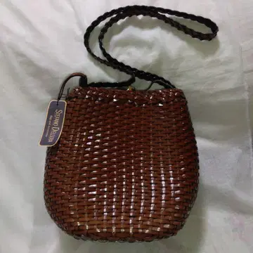 이탈리아제 천연 가죽 STEFANO DELLERA 뜨개질 숄더백