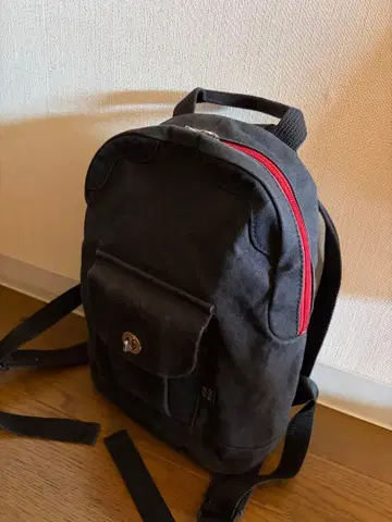 야마가타현 히노모토 캔버스의 블랙 캔버스 백팩