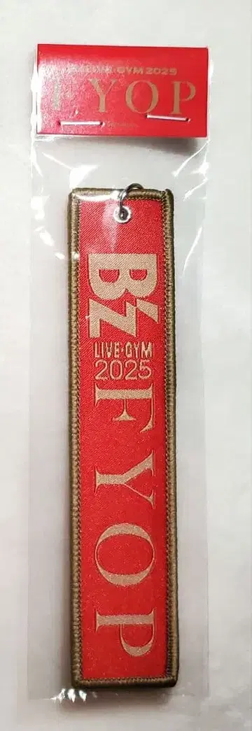 B'z LIVE-GYM 2025 FYOP 플라이트 택 빨간색
