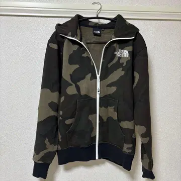 THE NORTH FACE 카모플라쥬 풀 집업 후드티 XS