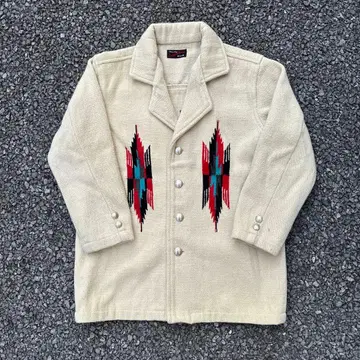 80~90s 치마요 자켓 인도산 메탈 버튼 울 자켓