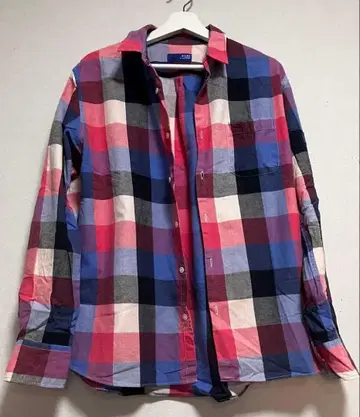 BEAMS 체크 무늬 긴팔 셔츠