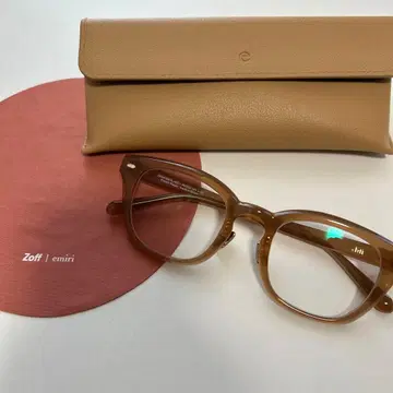 Zoff emiri 브라운 안경 케이스 포함 dill 도수 없음