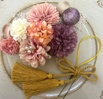 classic 화려한 성인식 졸업식 시치고산 사전 촬영 머리 장식