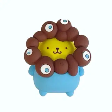 산리오 파스텔 컬러  입체 마스코트 키링 폼폼푸딩