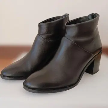 FABIO RUSCONI 파비오 루스코니 가죽 숏부츠 블랙